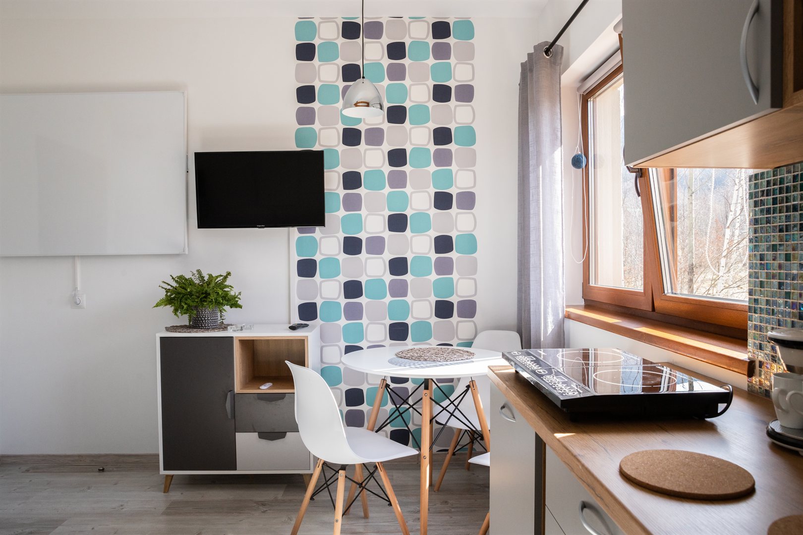 Apartament Niebieski - kuchnia